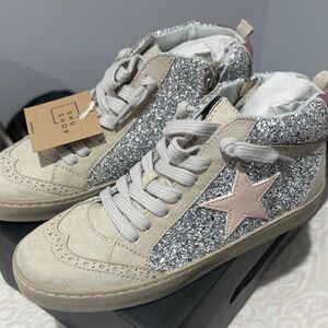 Kids ShuShop Paulina Mini in Sterling Glitter
